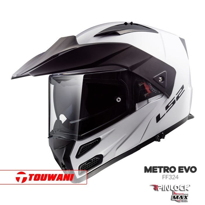 HELM LS2 FF324 METRO EVO SOLID GLOSS WHITE