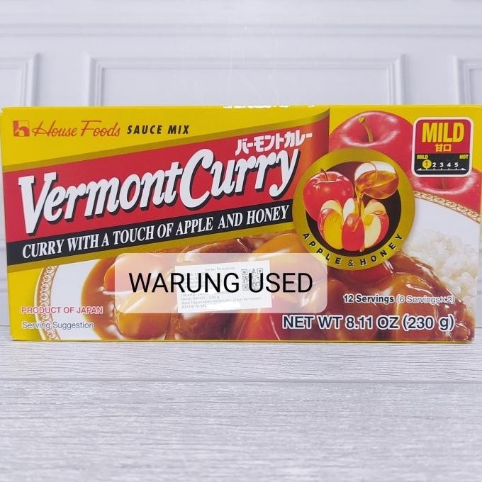 

House Vermont Curry Mild , Medium , Hot Bumbu curry jepang 230GR TP