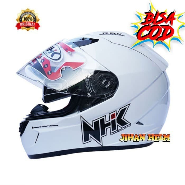 HELM / HELM NHK / HELM NHK FULL FACE GP1000 WHITE TERLARIS