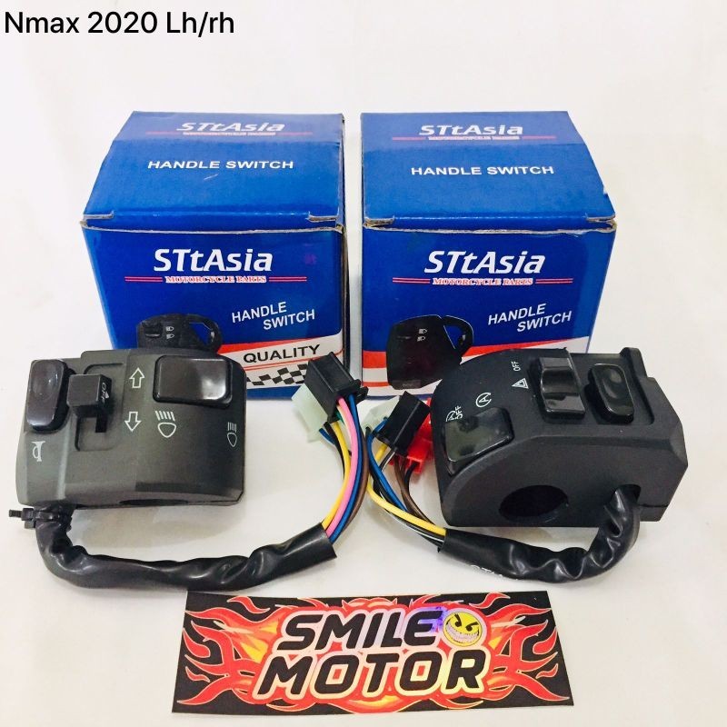 HANDLE SWITCH SAKLAR KIRI KANAN ORIGINAL STT ASIA NMAX 2020