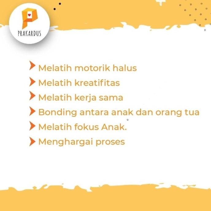 

PAKET 03 Mainan edukasi PRAKARDUS kardus anak kreatif (2 in 1)
