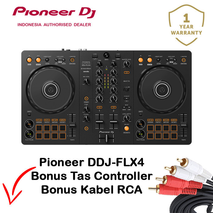 

Pioneer DDJ-FLX4 DJ Controller For Multiple DJ Applications DDJFLX4