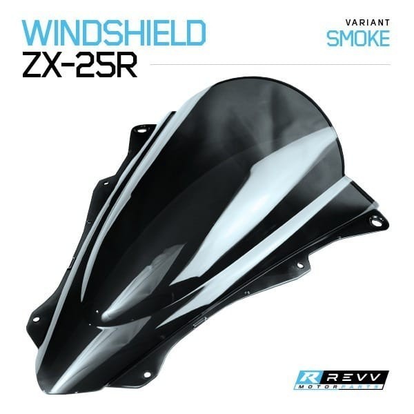 REVV WINDSHIELD ZX25R ZX 25 R ZX 25R SMOKE MURAH