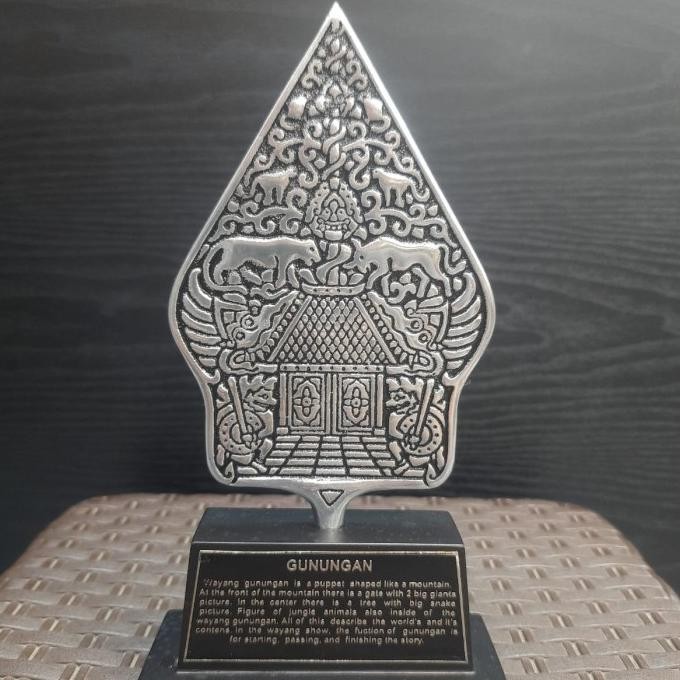 Plakat Kayu Wayang Gunungan Stand