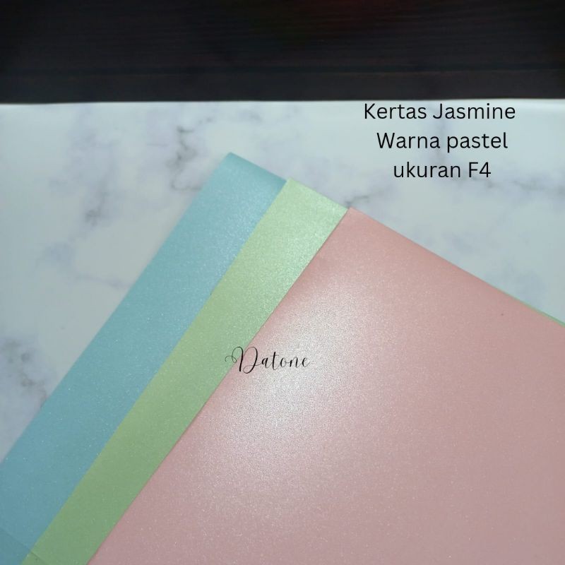 

Kertas Jasmine size F4 warna pastel isi 10 lembar