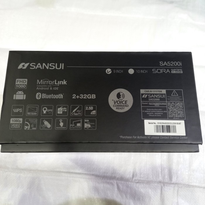 Headunit Android 10 Inch Sansui Sa5200I Sora Series Ram 2/32Gb