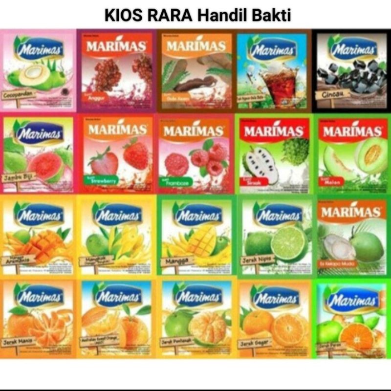 

Minuman instan bubuk MARIMAS aneka rasa