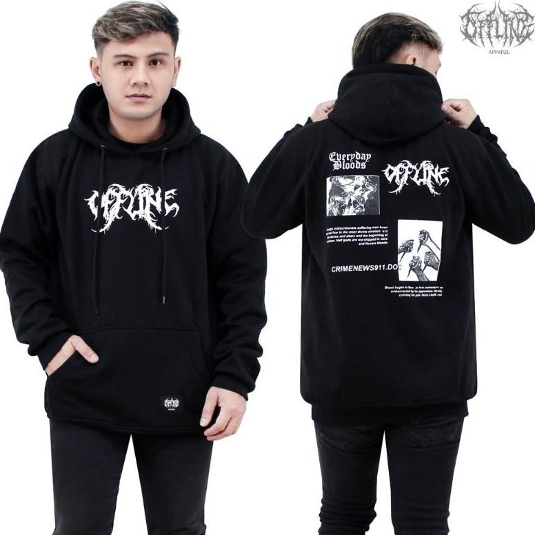 Offline Hoodie Jumper Everyday Bloods / Hoodie Cowok Cewek Tebal Ori / Hoodie Kece Aesthetic / Hoodi