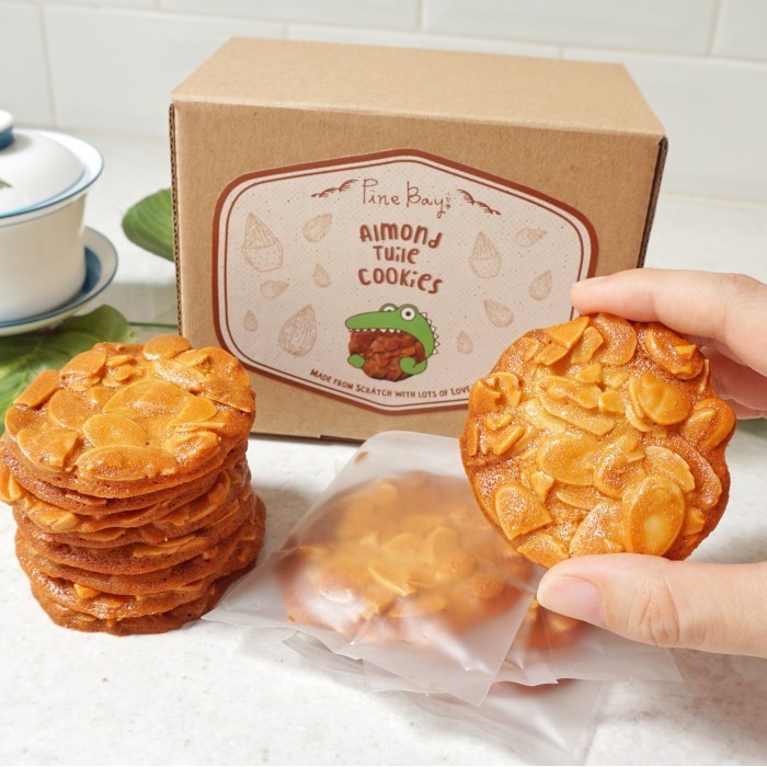 ALMOND TUILE COOKIES / ALMOND CRISPY COOKIES