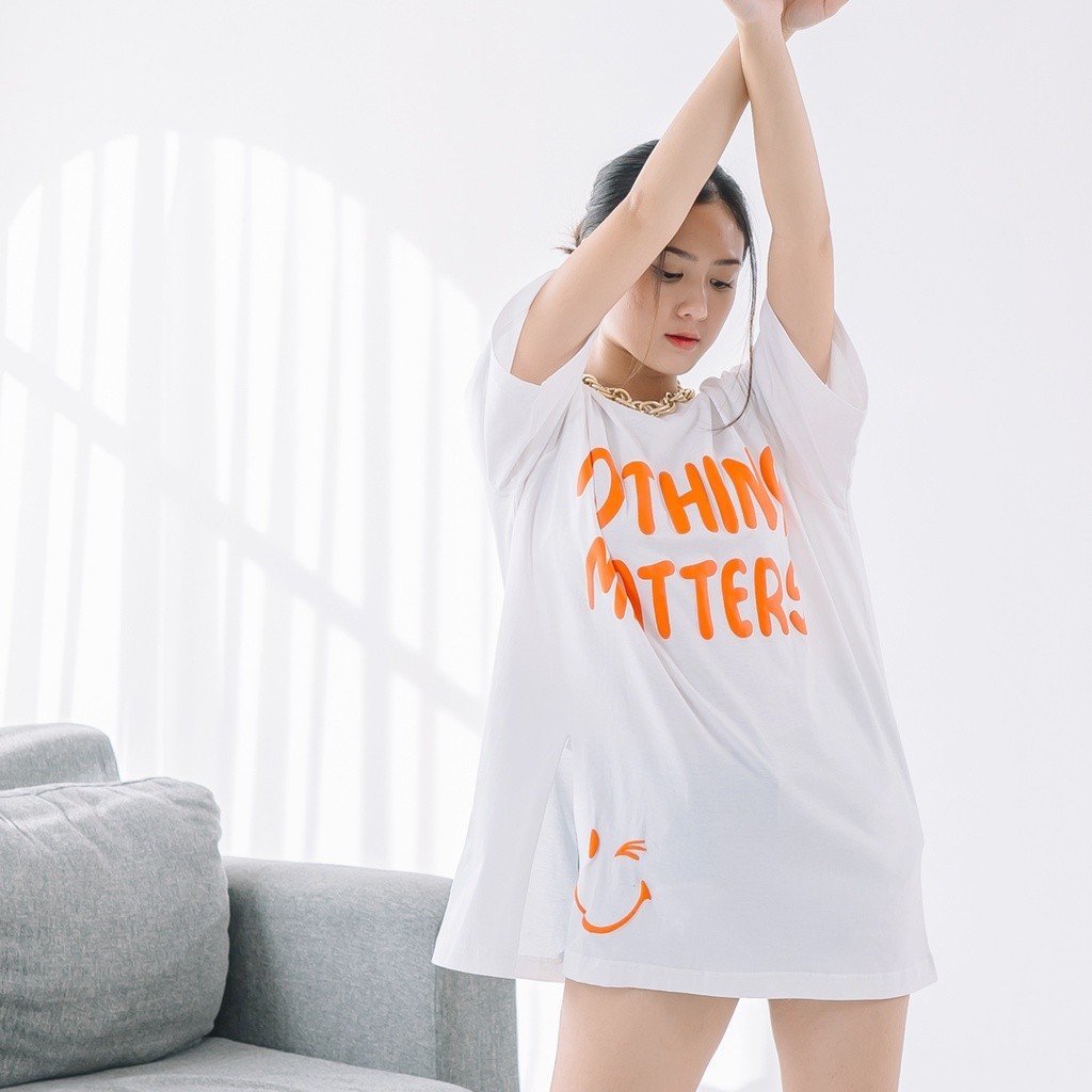 Promo Mega Sale 5.5 // Nomitee's Nothing Matters Oversize Tshirt Wanita Lengan Pendek