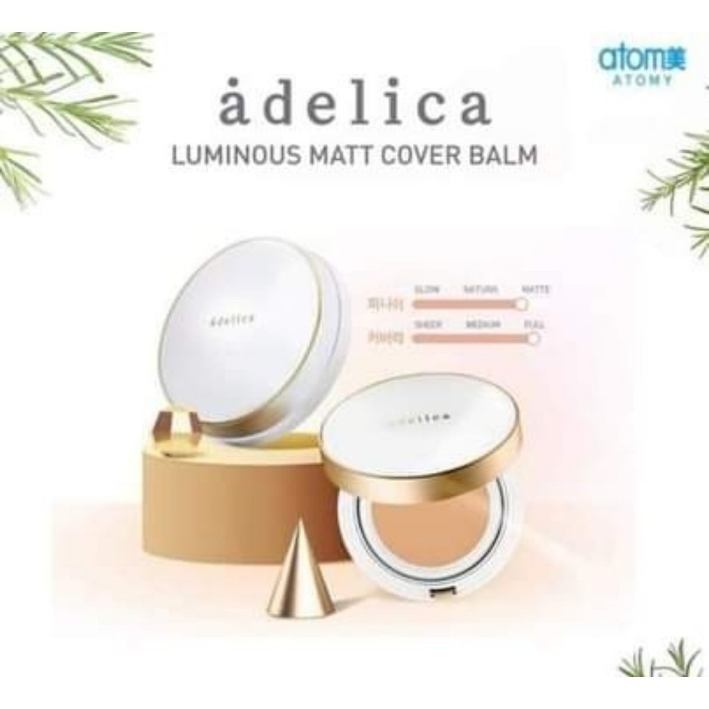 Atomy Adelica Luminous Matt Cover Balm Bedak Foundation Concealer