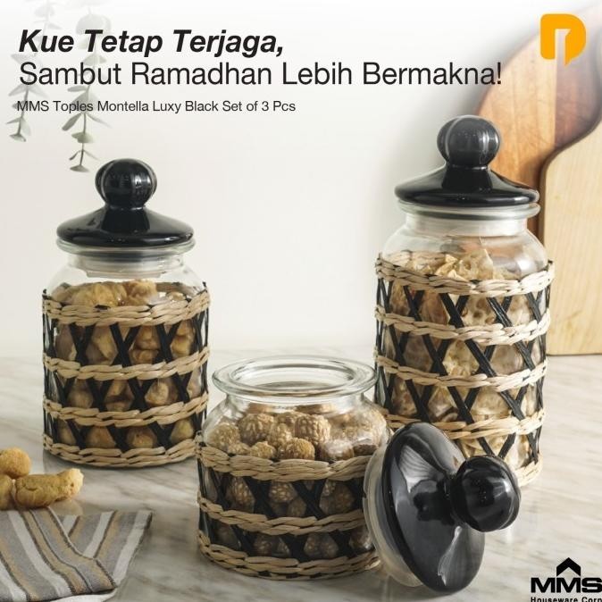 Toples Kaca Montella Luxy Set Of 3 Pcs Tokoanna39
