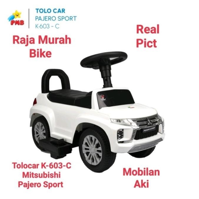 Tolocar K-603C Mobil Aki Mainan Anak Mobilan Aki Anak Pajero Sport
