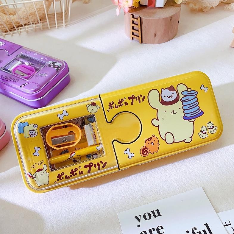 

{NEW} (SYQ) Kotak Pensil Set Sanrio Bening 2 Tingkat Lucu / Kotak Pensil Sanrio Magnet / Kotak Pensil Anak Sekolah TERLARIS