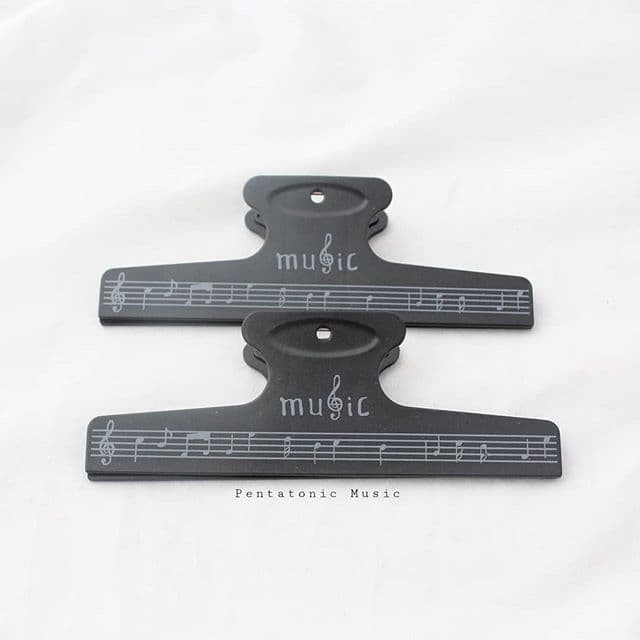 

Black Music Big Clip Klip Motif Musik Penjepit Jepit Buku Kertas