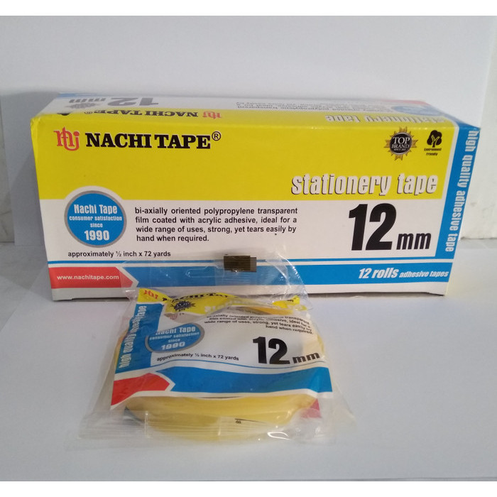 

1Pax Selotip/Solatip/Nachi Tape 12Mm Isi 12 Roll