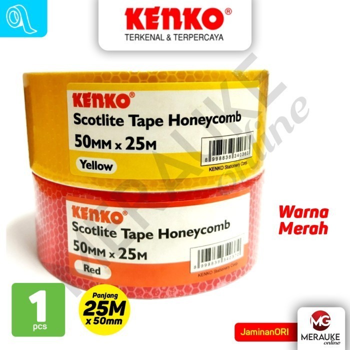 

Kenko Scotlite Tape / Selotip Honeycomb 50X25 Red