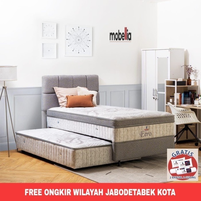 Kasur Matras Spring Bed Komplit set sorong 2 in 1