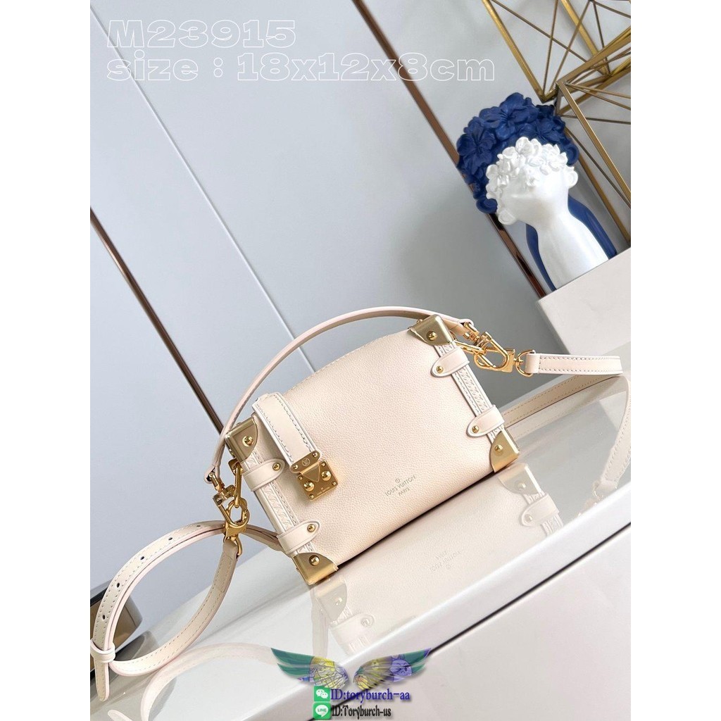 M23915 Louis LV PM soft side trunk casual underarm baguette messenger petite malle box