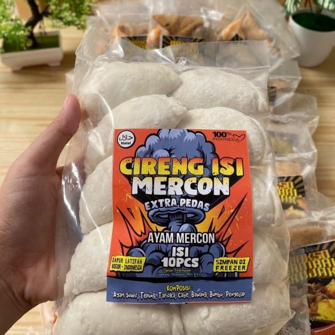 

Cireng isi Ayam Mercon isi 10