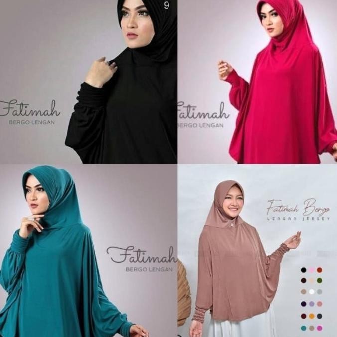Bergo Instan Syari Lengan Jilbab Tangan Jumbo - Tom