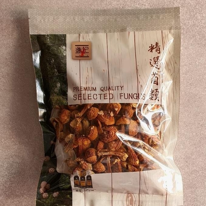 

Dried Agaricus Blazei/ Jamur Brazil Kering Premium 160Gr Hkg