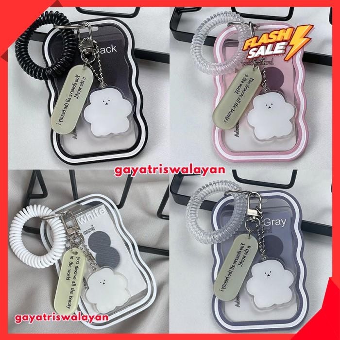 

ID CARD HOLDER NAME TAG CLEAR TRANSPARENT GRADIEN + LANYARD TRANSPARA KUALITAS TERBAIK