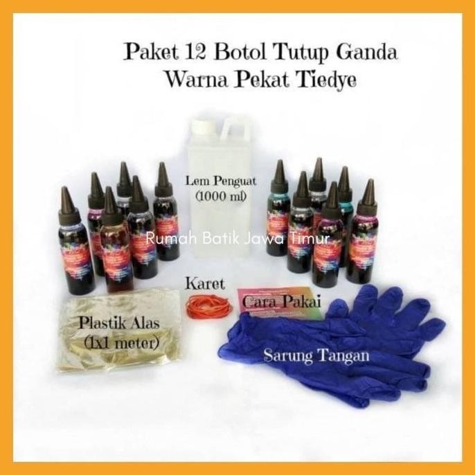 

Tie Dye Kit Paket Lengkap 12 Botol Warna