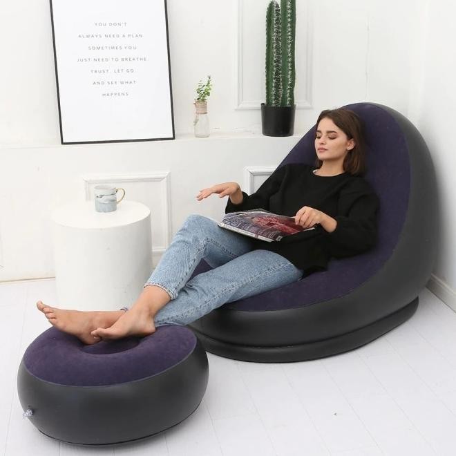 Kursi Sofa Sandaran Besar Chair Ruang Tamu Baca Tidur Nongkrong Kafe