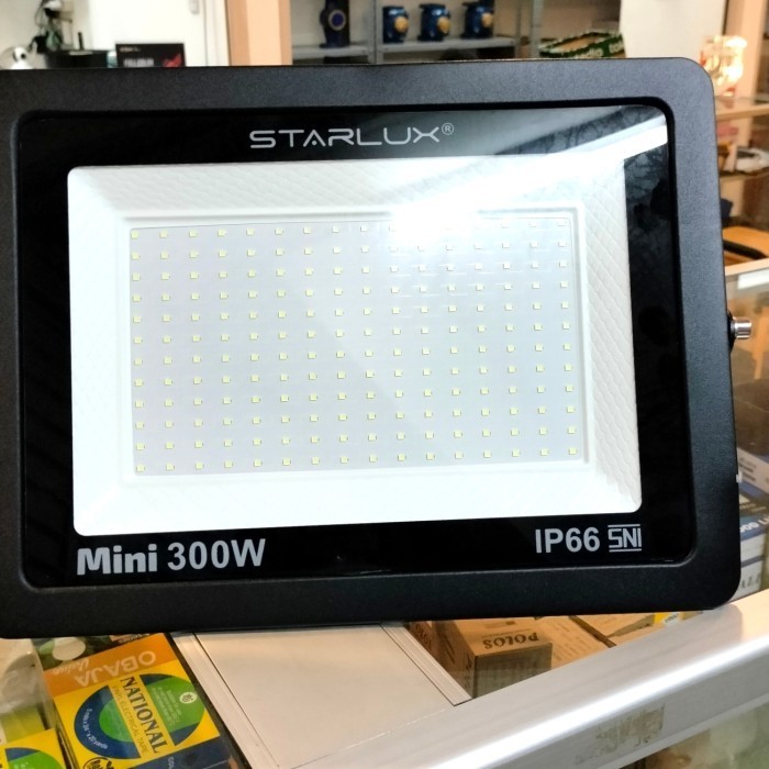 Kap Sorot Led 300 Watt Starlux Sni / Kap Lampu Tembak 300 Watt Putih Ori