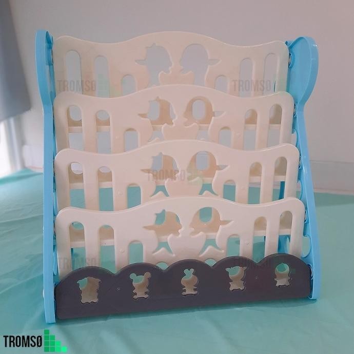 Tromso Rak Buku Anak Plastik Tebal Dual Model (2 in 1) - Medium