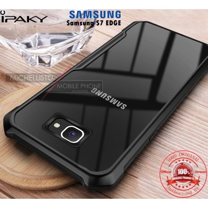 [Ipaky] Case S7 Edge Soft Bumper Transparent Clear