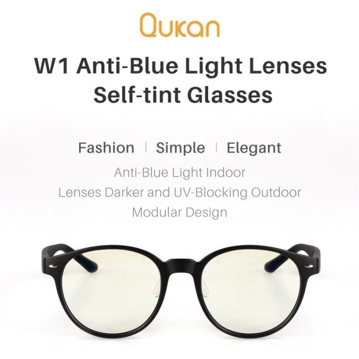 +%+%+%] Original Xiaomi Kacamata Qukan WellingtonX W1 Anti Radiasi Blue Light