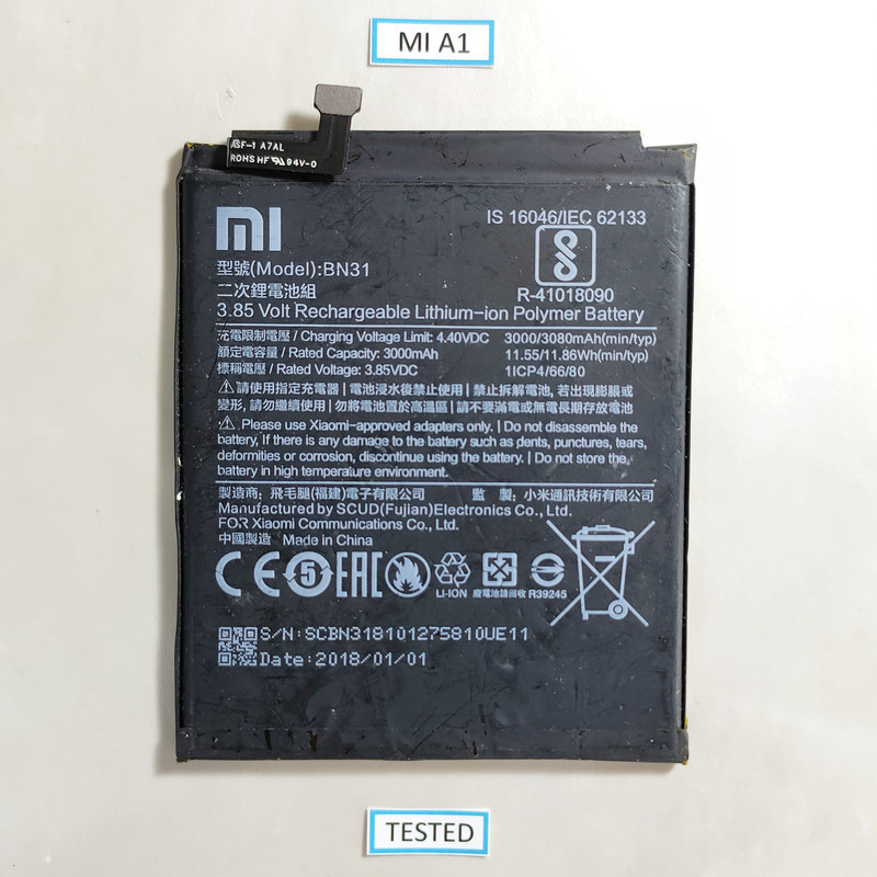 BATERAI BATERAY BATRAI Mi A1/MI 5X/NOTE 5A/NOTE 5 PRO ORIGINAL COPOTAN