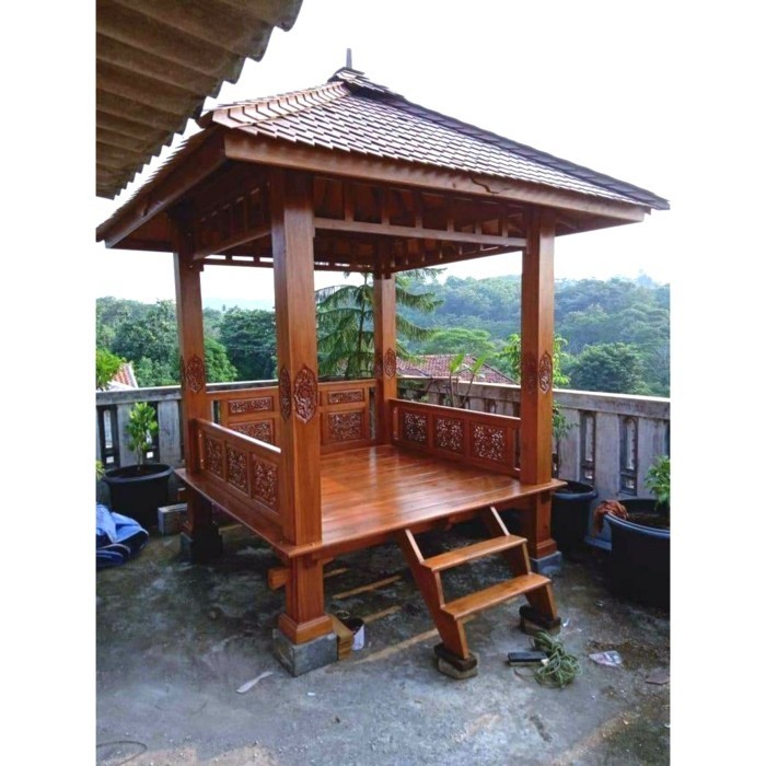 Ready gazebo ukiran jepara