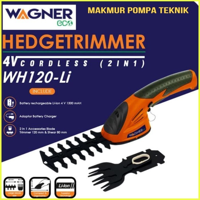 Ready Mesin Pemotong Rumput Wagner WH 120-LI Mesin Potong Pagar Tanaman