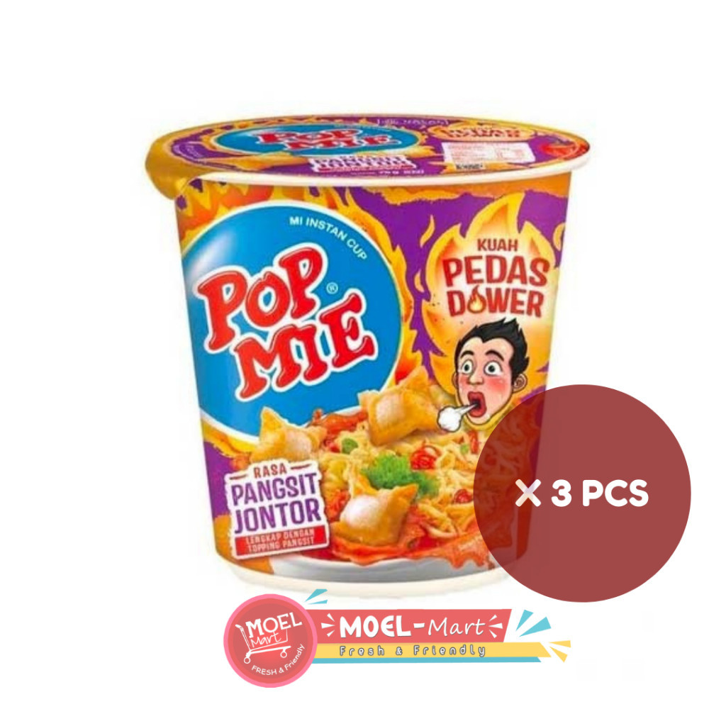 

POP MIE PEDAS DOWER RASA PANGSIT 3 PCS X 75GR