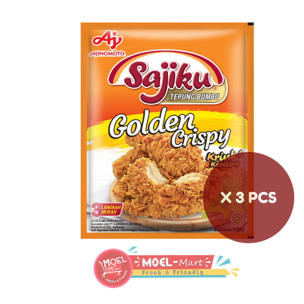 

SAJIKU Tepung Golden Crispy 3pcs x 200gr