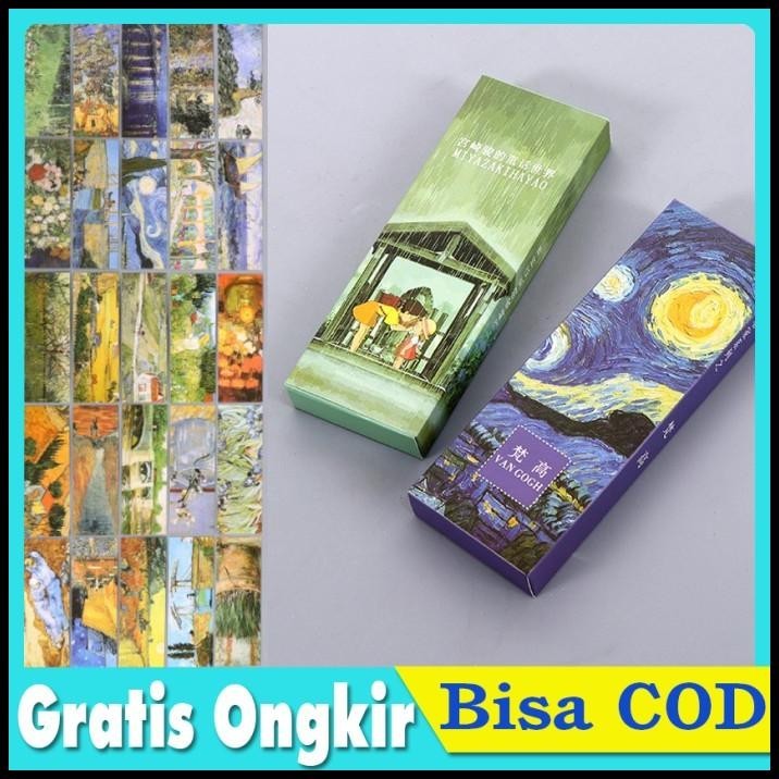 

TERMURAH PEMBATAS BUKU PAPER BOOKMARK PENANDA BUKU VAN GOGH MIYAZAKI HAYAO !