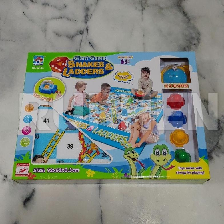 LKJ Giant Snake Ladder Ular Tangga Jumbo Dengan Spinner Dice Mesin Putar Dadu TERLARIS