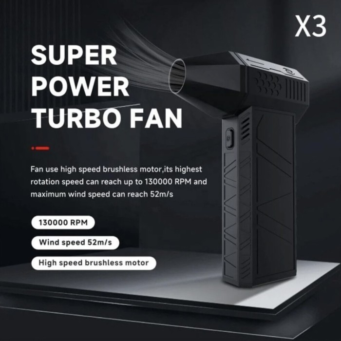 Super Power Turbo Fan 130000RPM Brushless Motor Dust Blowing fan