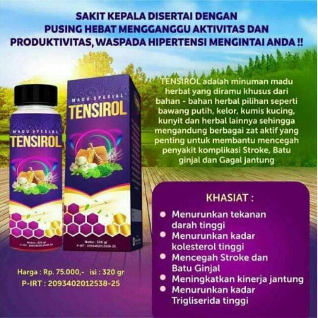 

BRAVINA TENSIROL MADU HERBAL HIPERTENSI STROKE DARAH TINGGI & JANTUNG