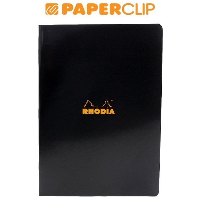 

NOTEBOOK RHODIA A4 STAPLEBOUND BLACK LINED 119169C