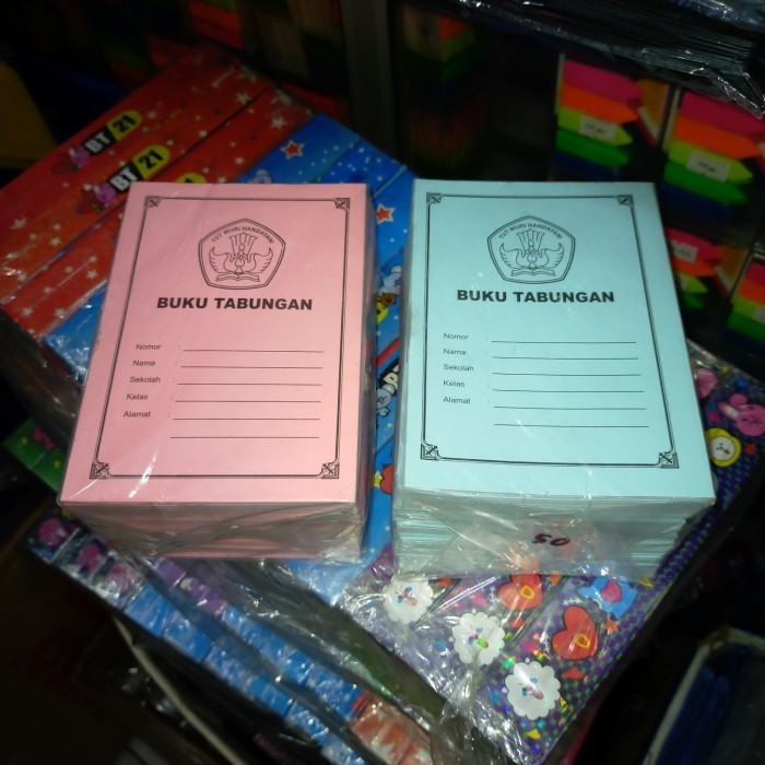 

buku tabungan sekolah kecil (50pcs)