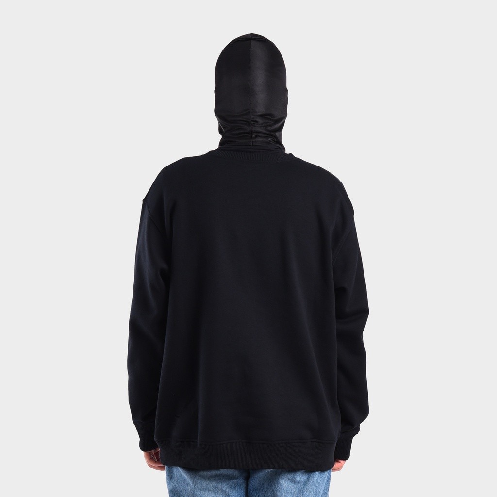 [NMDS COMPANY] PREMIUM CREWNECK LEAF x NUGI - Diakalin Kulkas Black Crewneck