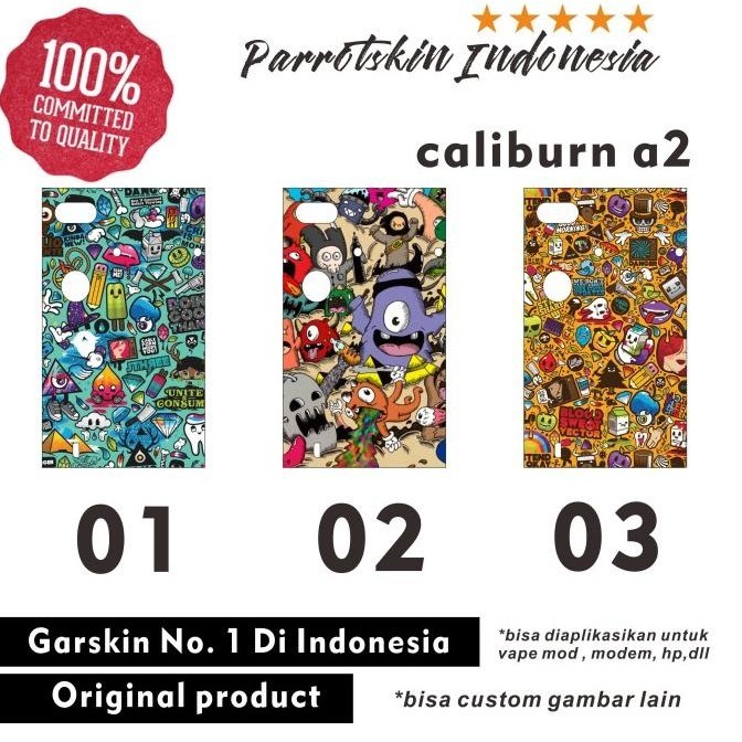 Garskin Skin Caliburn A2 doodle edition pod by Ultimate Customitation