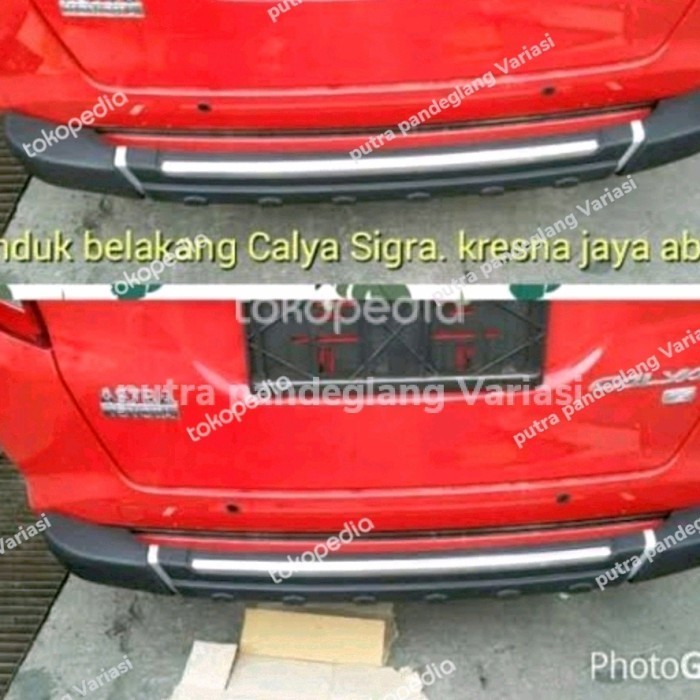 Tanduk Bumper Belakang Mobil Toyota Calya Sigra Bahan Plastik