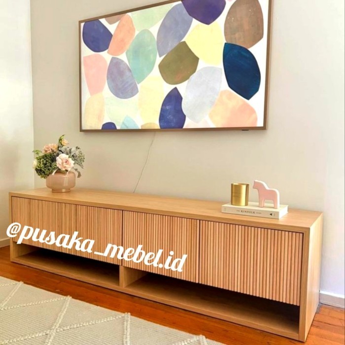 rak tv minimalis kayu jati, meja tv minimalis kayu, meja bufet tv kayu