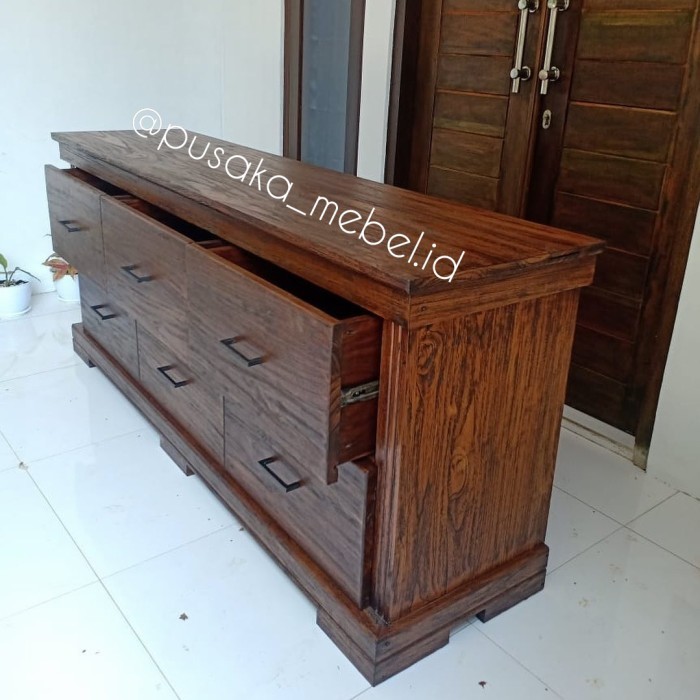 Bufet Kayu Jati Klasik, Buffet, Bufet Laci Kayu Jati,Bufet Laci Clasic