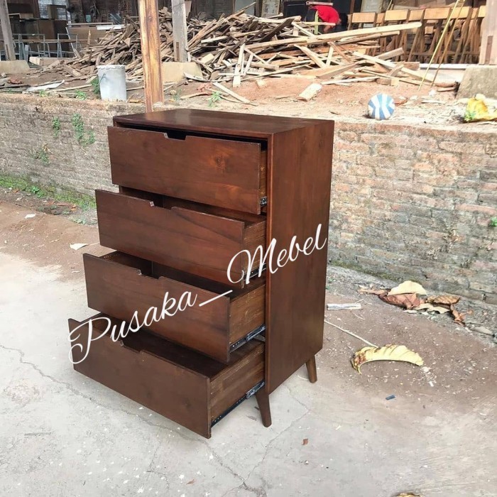 nakas laci minimalis jati, meja laci, rak laci minimalis, nakas baby
